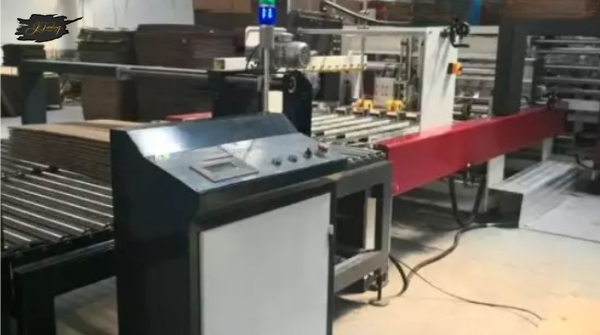 Automatic bottom folding gluing with flexo printing slotting die-cutting and auto bundling machine